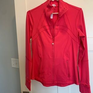 Lululemon define jacket. NWT. Punch color. Size 8